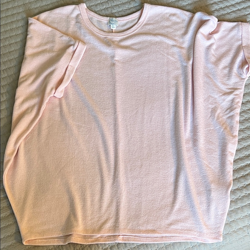 Blue Rain Light Pink Tunic Top